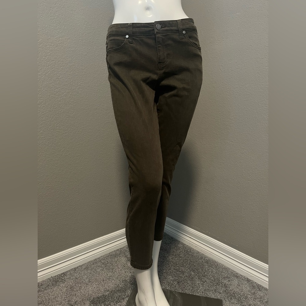 LiverpoolL.A. Women”s  Olive Night  Mid- Rise Skinny Stretch Denim Pants Size 6P